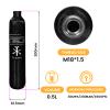 TUXING 4500psi/30Mpa Carbon Fiber Tank 0.3L, PCP Air Tank HPA Composite Cylinder with Regulator Valve Regulator Gauge Output Pressure 1800Psi view 3