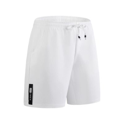 Ymosrh Workout Training Shorts, Athletic Running Pants Sports Gym Workout Shorts Lightweight for Men Work Out Clothes (L, White)