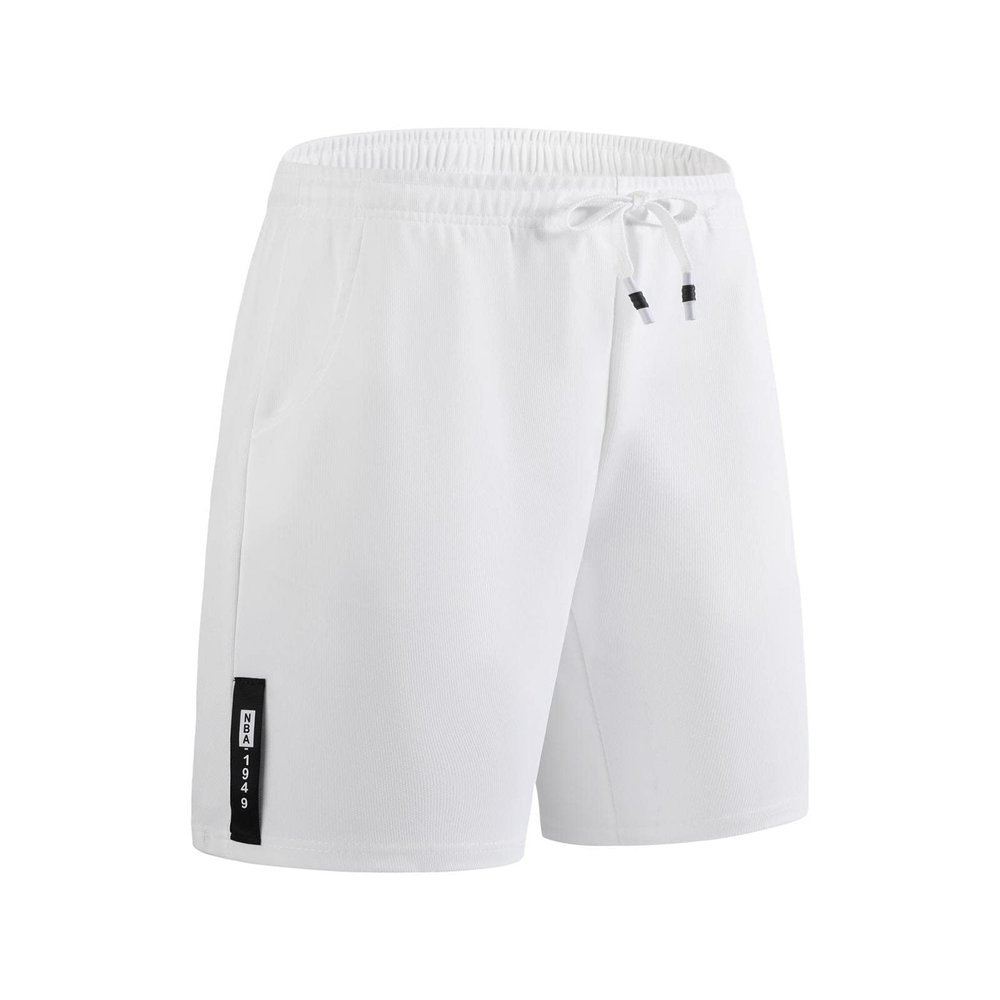 Ymosrh Workout Training Shorts, Athletic Running Pants Sports Gym Workout Shorts Lightweight for Men Work Out Clothes (L, White)