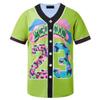 HOPSHION 90s Bel Air Baseball Jersey for Women Button Down Hip Hop Clothing Outfits HP001-#23-Green-S view 1