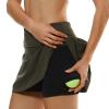 HODOSPORTS Womens Pleated Tennis Skirt with Built-in Short Mini Golf Skort Athletic Skirt with 3 Pockets Workout Pickleball Sport Skirt Dark Green XXL view 4