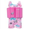 Baby Kids Boys Girls One-Piece Swimsuit with UPF 50+ Sun Protection, Long Sleeve Rash Guard for Toddler, Beach Pool Swimming, Summer Vacation Outfit Rose 5-6years view 1