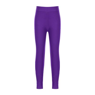 Yruioon Kids Girls UPF 50+ Swim Leggings Solid Color Quick Dry Sports Pants Gymnastics Ballet Dance Tights Purple 14 Years