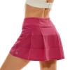 HODOSPORTS Womens Pleated Tennis Skirt with Built-in Short Mini Golf Skort Athletic Skirt with 3 Pockets Workout Pickleball Sport Skirt Hot Pink XS view 3
