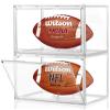 2 Pack Football Display Case, Leffis Football Case Display Case, Memorabilia Display Cases with Magnetic Door and Removable Football Stand for Autographed Football (Assembly Required) view 1