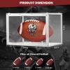 2 Pack Football Display Case, Leffis Football Case Display Case, Memorabilia Display Cases with Magnetic Door and Removable Football Stand for Autographed Football (Assembly Required) view 2