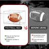2 Pack Football Display Case, Leffis Football Case Display Case, Memorabilia Display Cases with Magnetic Door and Removable Football Stand for Autographed Football (Assembly Required) view 4