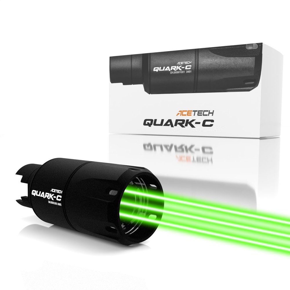 ACETECH Airsoft Tracer Unit Quark C Glow in The Dark LED Lighting Effect Green/Gel BB Design for Shotty