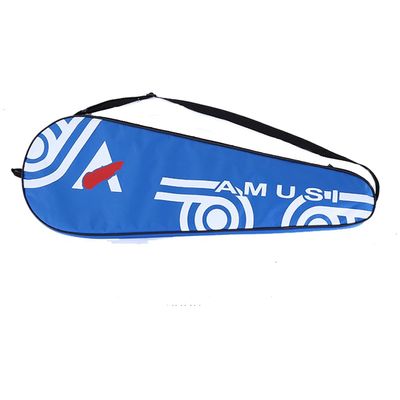 Badminton Racquet Bag 2 Rackets Tennis Tote Waterproof Sport Duffel Bags for Gym Shuttlecock Carry Case Dustproof Battledore Storage Cover Bag Training Single Shoulder Bag for Men Women Sporter (blue)