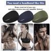 3 Packs Sweatband Sports Headbands for Men Elastic Hair Bands Fashion Headscarf Bandage Yoga Moisture Wicking Workout Running Fitness Hairbands (Black, Army Green, Dark Blue) view 2