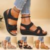 Generic Orthopedic Sandals for Women, Women's Comfortable Orthopedic Sandals Thong Dressy T-Strap Casual Summer Arch Support Sandals, 6.5 Wide, A02-khaki view 4