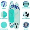 UPWELL Inflatable Stand Up Paddle Board, Premium SUP Paddle Boards for Adults, 106 Blow up Paddle Boards 6 Thick, Verdant view 2
