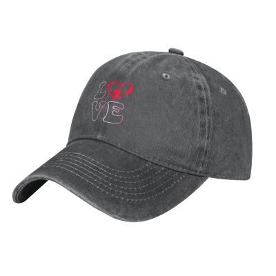 Love Baseball Cap for Men Women Hat Vintage Cowboy Hats Adjustable Trucker Caps Deep Heather