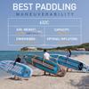 UPWELL 116Inflatable Stand Up Paddle Board with Kayak Seat, Premium SUP Paddle Boards for Adults, Blow up Paddle Boards 6 Thick, 632C view 3
