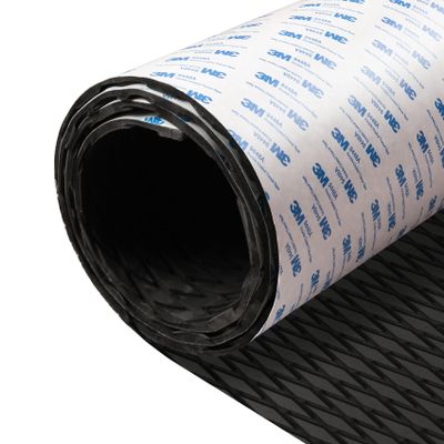 Fullfire Boat Flooring EVA Foam Decking Sheet, Black Deck Flooring with Self-Adhesive Backing Marine Carpet for Bass Jon Pontoon Boats Yacht Kayak RV Floor 94" x 47"