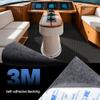 Fullfire Boat Flooring EVA Foam Decking Sheet, Black Deck Flooring with Self-Adhesive Backing Marine Carpet for Bass Jon Pontoon Boats Yacht Kayak RV Floor 94" x 47" view 2