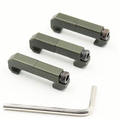 LThyzszb Tactical Light Pressure Switch Picatinny Cable Guides Aluminum 3 Pack, for Flashlight & Laser Tape Switch Cable Clips (Army Green)