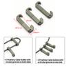 LThyzszb Tactical Light Pressure Switch Picatinny Cable Guides Aluminum 3 Pack, for Flashlight & Laser Tape Switch Cable Clips (Army Green) view 2