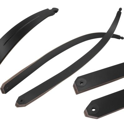 HBG Black Hunter Left Hand Hunting Recurve Bow Limbs for Adult Archery Recurve Bow Limb with Bamboo Sheet 20-60lbs Bow Limb (45lbs)