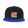 Be More Stoked Baseball Cap for Men Women Snapback Hat Trucker Flat Bill Caps Sun Hats Blue view 2