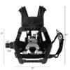 SPD Bike Pedals with Toe Clip Straps Cage Compatible with Shimano SPD 9/16'' for Peloton/MTB/Spin/Indoor/Exercise Bicycle Pedals Replacement Assecories view 3