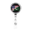 YOMCONECT US Pakistan Friendship Flag Stay Polished with Our Adjustable Full Frame Badge Clip view 1