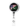 YOMCONECT US Pakistan Friendship Flag Stay Polished with Our Adjustable Full Frame Badge Clip view 2