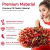 4Pcs Cheerleading Pom Poms for Kids, HOLENGS 2 Pair Cheerleader Pom Poms with Baton Handle, Squad Pompoms for Boy Girl Adults School Team Spirit Sports Cheering Game (Black Red Gold) view 3