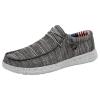 Hhhchpm Comfy Non-Slip Men's Loafer Shoes with Decorative Shoelaces - Breathable Sneakers for Spring and Summer (Grey,9.5) view 1