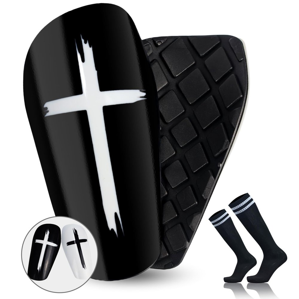 TOMIYO Shin Guards Soccer for Kids Youth Adults, Lightweight and Breathable Child Calf Protective Gear Shin Pads Soccer Equipment for 8-10 Years Old & Sleeves Equipment with Socks