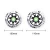 Indoor/Outdoor Roller Skate Wheels 85A Inline Skate Wheels with Bearings, Roller Blade Wheel Replacement, 100MM/110MM 4/6 Pack view 2