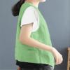 IDEALSANXUN Green Vest Women 2024 Tops Casual Spring Summer Lightweight Sleeveless Blazer Jackets Light Green Cardigan Waistcoat Outerwear, Light Green, M view 3