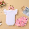 IDOPIP Baby Girls Doughnut 1st Birthday Outfit Doughnut Romper Tutu Skirt Headband 3PCS Boho Rainbow First Birthday Cake Smash Outfit for Photo Prop Pink Doughnut 12-18 Months view 3