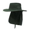 Men Sun Fishing Boonie Hat Women Summer Safari Beach Hiking Hats - UPF 50+, Wide Brim, Chin Cord, Neck Flap, Concealed Pocket(Army Green) view 1