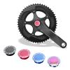Yoetaun Fixing Screw Cover Hollow Aluminum Alloy Crankset Screw Cap Waterproof Bicycle Teeth Plate Crank Cover Cycling Crankset Dust Cap view 3