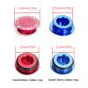 Yoetaun Fixing Screw Cover Hollow Aluminum Alloy Crankset Screw Cap Waterproof Bicycle Teeth Plate Crank Cover Cycling Crankset Dust Cap view 4