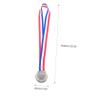 COOLHIYA 3pcs Zinc Alloy Competition Medals Award Medals for Sports Events Lightweight Design for School Awards and Incentives view 2