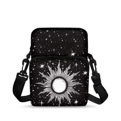 AZULCUSTO Sun Small Messenger Bag for Women Men Shoulder Handbag Purse Lightweight Fanny Pack with Zipper Simple & Cute Side Purse Store Your Lipsticks,Mascara,Coins,Cards,Keys