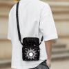 AZULCUSTO Sun Small Messenger Bag for Women Men Shoulder Handbag Purse Lightweight Fanny Pack with Zipper Simple & Cute Side Purse Store Your Lipsticks,Mascara,Coins,Cards,Keys view 3
