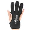 SHARROW Archery Gloves Three Finger Protector Shooting Hunting with Adjustable Velcro Staps for Youth Adult Beginner (Black, X-Large)