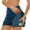 HODOSPORTS Womens Pleated Tennis Skirt with Built-in Short Mini Golf Skort Athletic Skirt with 3 Pockets Workout Pickleball Sport Skirt Blue L view 4