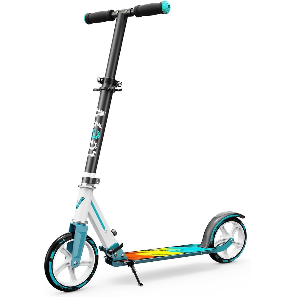 Scooter for Kids 612 & Adults, Max Load 240 LBS, Adjustable Height,Lightweight 2-Wheel, Foldable Kids Scooter with Big Wheels