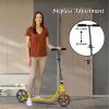Adult Scooter with Big Wheels | Adjustable Height, Foldable Aluminum Frame | Smooth Ride for Urban Commuting and Outdoor Fun | Suitable for Teens 8-12 | 265 lbs Weight Limit view 3