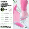 BRISIRA Bamboo Viscose Coolmax Running Golf No Show Socks Women Compression Moisture Wicking Performance Low Cut Tab Athletic view 2