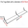 Black Ball Rack Wall Mount for Yoga Ball/ Stability Ball/ Theraband Ball/ Exercise Ball, Space Saving Yoga Ball Storage for Workout Studio, Gym, Fitness Center And Garage ( Size : Long 320cm/126 in ) view 2