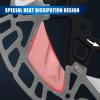 BUCKLOS 160mm Sliver Floating Bike Disc Brake Rotor with Heat Dissipation Fins Stainless Steel Aluminum Alloy Disc Brakes Rotors and 1 Pairs BL-01S Disc Brake Pads for Ceramic Shimano N03A N04C L05A K view 3