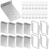 Colinktool 8" L-Type Boat Trailer Bunk Bracket Kit for 3x3 Cross Members-8pack view 1