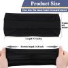 5 Packs Mens Sports Headbands Sweatband Sports Headbands for Running, Cycling, Basketball, Yoga, Fitness Workout Stretchy Unisex Headbands (Black) view 3
