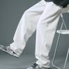 Men's Summer Baggy Straight Leg Jeans Relaxed Fit Casual Cotton Denim Pants Vintage Distressed Jean Trousers (White,Large) view 3