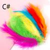 Cuoyuqie 50pcs Multiple Colors Turkey Feathers Fly Fishing Tying Material Making (A# 50PCS) view 4